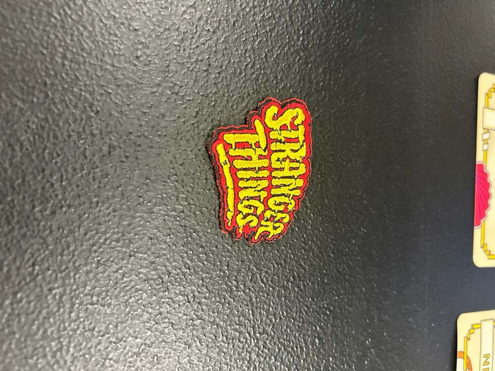 Stranger Things Logo Red and Yellow Embroidered Iron-On Patch